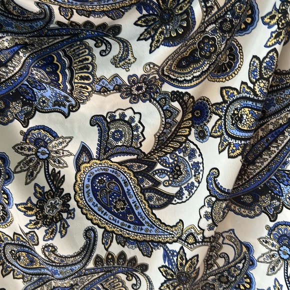 Paisley Cowl neck Sleeveless XL Charter Club Top - Picture 2 of 7